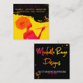 ミシェールのためのカスタムなリスト コーリングカード (正面/裏面)