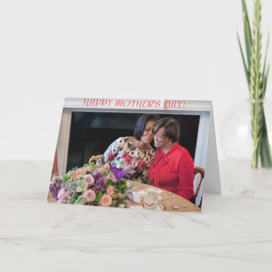 ミシェールオバマの母の日カード カード (正面)