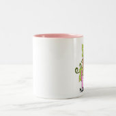 ミシェールOの"かわいらしい女の子愛"左のマグ ツートーンマグカップ (中央)