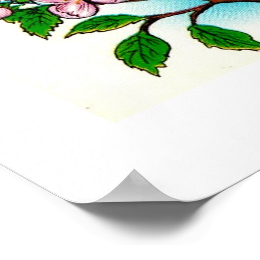 ミシガカラフルンプリントの地図 ポスター (角)