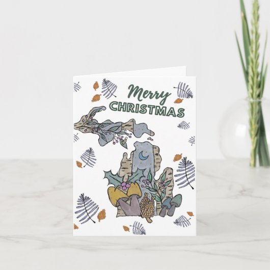 ミシガンからのクリスマスカード シーズンカード (正面)