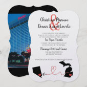 ミシガンからラスベガスへ 招待状 (正面/裏面)