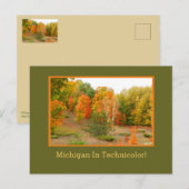 ミシガンがテクニカラーに！/秋がミチガに到着 ポストカード (正面/裏面)
