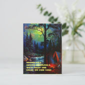 ミシガンのアッパー・ペニンシュラMIポストカードでのキャンプ ポストカード (スタンド正面)