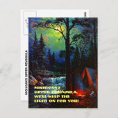 ミシガンのアッパー・ペニンシュラMIポストカードでのキャンプ ポストカード (正面/裏面)