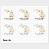 ミシガンのクラフトビール – それはちょうど良い。 スクエアシール (シート)