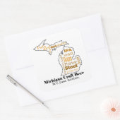 ミシガンのクラフトビール – それはちょうど良い。 スクエアシール (封筒)