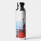 ミシガンのビッグレッドライトハウス ウォーターボトル (左面)