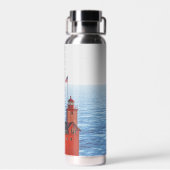 ミシガンのビッグレッドライトハウス ウォーターボトル (背面)