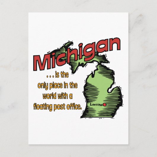 ミシガンのモットー~宇宙専用郵便局 ポストカード (正面)