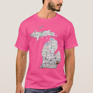 ミシガンのロードマップ Tシャツ