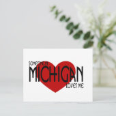 ミシガンの人が私を愛している ポストカード (スタンド正面)