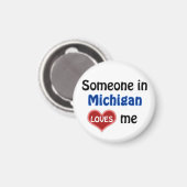 ミシガンの人が私を愛している マグネット (正面/裏面)