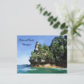 ミシガンの写真の岩 ポストカード (スタンド正面)