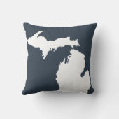 ミシガンの地図ミチランダーの写真 クッション (裏面)