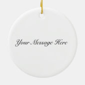 ミシガンの地図 – 白黒ミシガンモダンの地図 セラミックオーナメント (裏面)