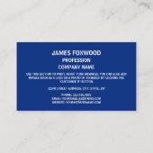 ミシガンの封印ミチランシール 名刺 (裏面)