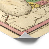 ミシガンの新しい地図 ポスター (角)