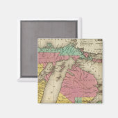 ミシガンの新しい地図 マグネット (正面/裏面)