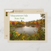 ミシガンの秋のパレット/色がドライブに反映 ポストカード (正面/裏面)