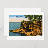 ミシガンの親指のPointe Aux Barques ポストカード (正面/裏面)