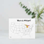 ミシガンはどこだ？ ポストカード (スタンド正面)