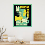 ミシガンへのヴィンテージ雇用広告 ポスター (キッチン)