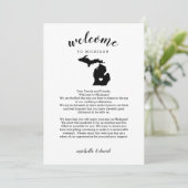 ミシガンへようこそ |の結婚レター&旅程 (スタンド正面)