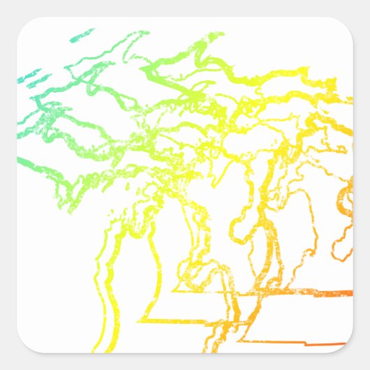 ミシガンぼやけチル スクエアシール (正面)