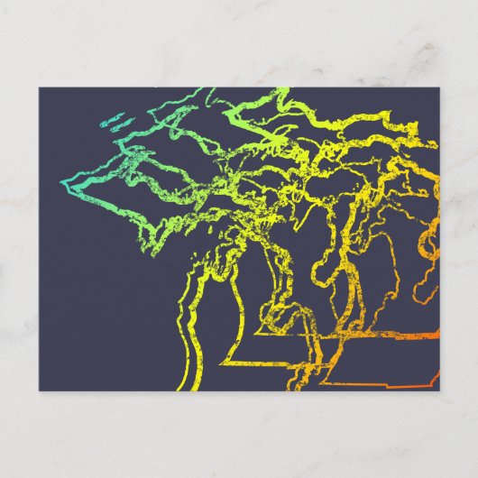 ミシガンぼやけチル ポストカード (正面)