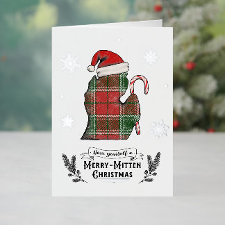 ミシガンをテーマにしたクリスマスカード 箔シーズンカード