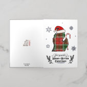 ミシガンをテーマにしたクリスマスカード 箔シーズンカード (外側レイダウン)