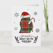 ミシガンをテーマにしたクリスマスカード 箔シーズンカード (正面)