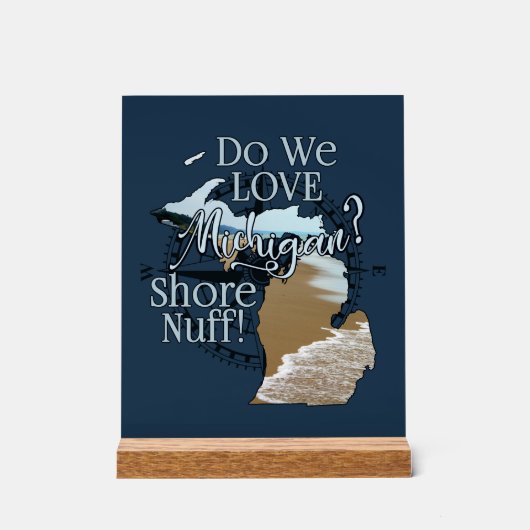ミシガンを愛してる？ショアヌフ！ by Cherie(c)2024 アクリルサイン (正面)