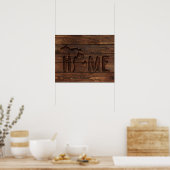 ミシガンアイズホーム |木彫りの外観 ポスター (キッチン)