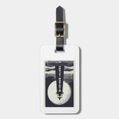 ミシガンアイランドライトハウスムーン ラゲッジタグ (正面縦)