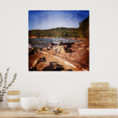 ミシガンアッパー半島ショアライン ポスター (キッチン)