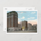 ミシガンアベニューシカゴヴィンテージ ポストカード (正面/裏面)