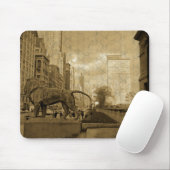 ミシガンアベニューシカゴ1966年美術館壁紙 マウスパッド (マウス)