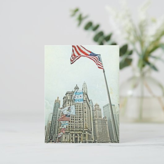 ミシガンアベニューブリッジシゴイリノイ ポストカード (スタンド正面)