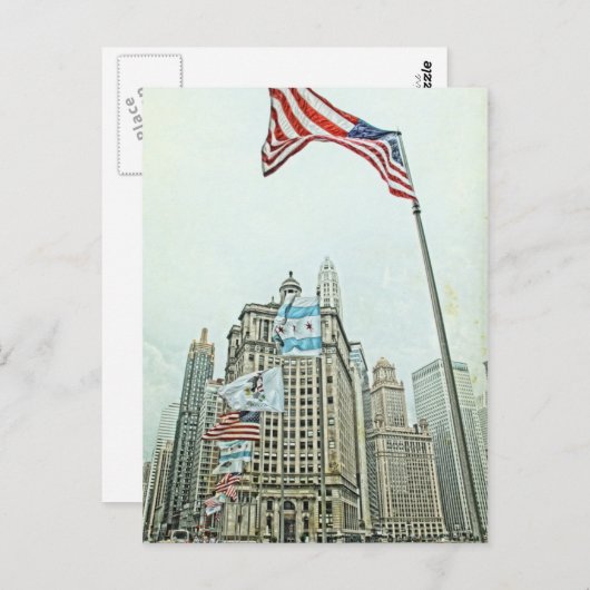 ミシガンアベニューブリッジシゴイリノイ ポストカード (正面/裏面)