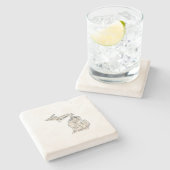 ミシガンアンティーク写真マップヴィンテージ州図 ストーンコースター (横)