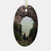 ミシガンアーチロック地質の写真 セラミックオーナメント (右)