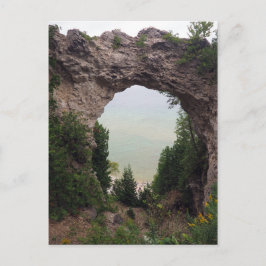 ミシガンアーチロック地質の写真 ポストカード
