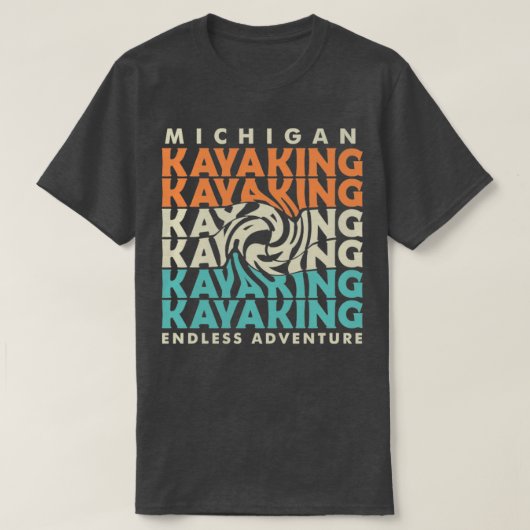 ミシガンカヤックアドベンチャー1 Tシャツ (デザイン正面)