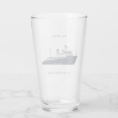 ミシガンガラス州 タンブラーグラス (裏面)