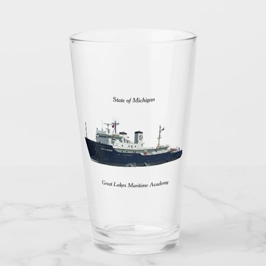 ミシガンガラス州 タンブラーグラス (正面)