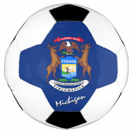 ミシガンサッカー・ミシガン州旗/米国スポーツ サッカーボール
