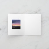 ミシガンサンセットフ空白のォードカード サンキューカード (内部)