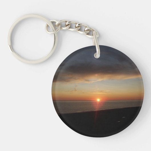 ミシガンサンセット湖 キーホルダー (正面)